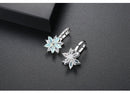 Silver Flow Stud Earrings