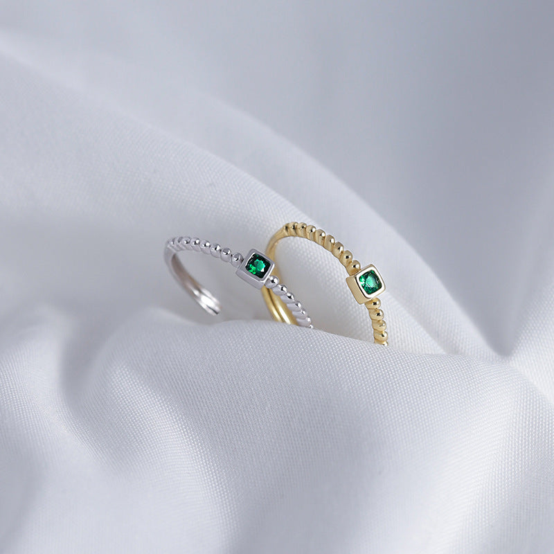 Emerald Duo Ring Set