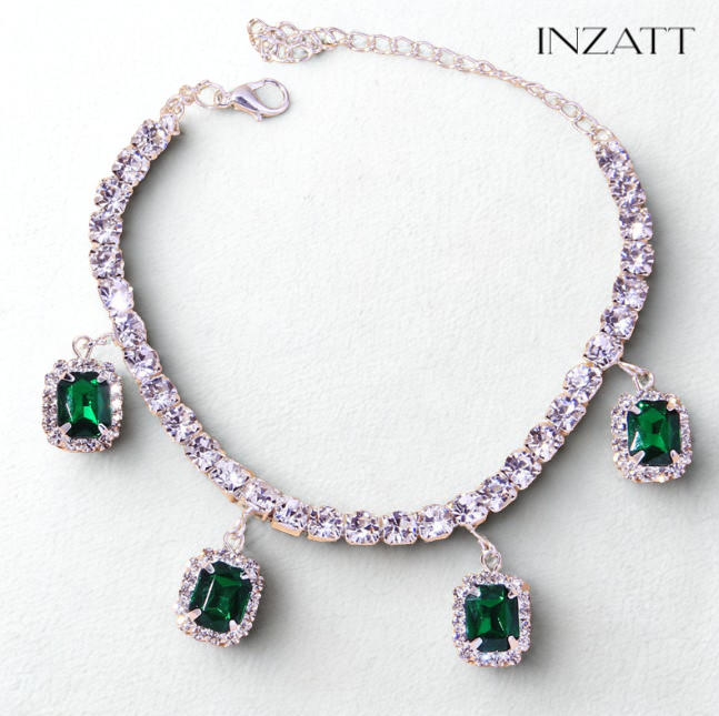 Emerald Sparkle Anklet