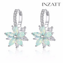 Silver Flow Stud Earrings