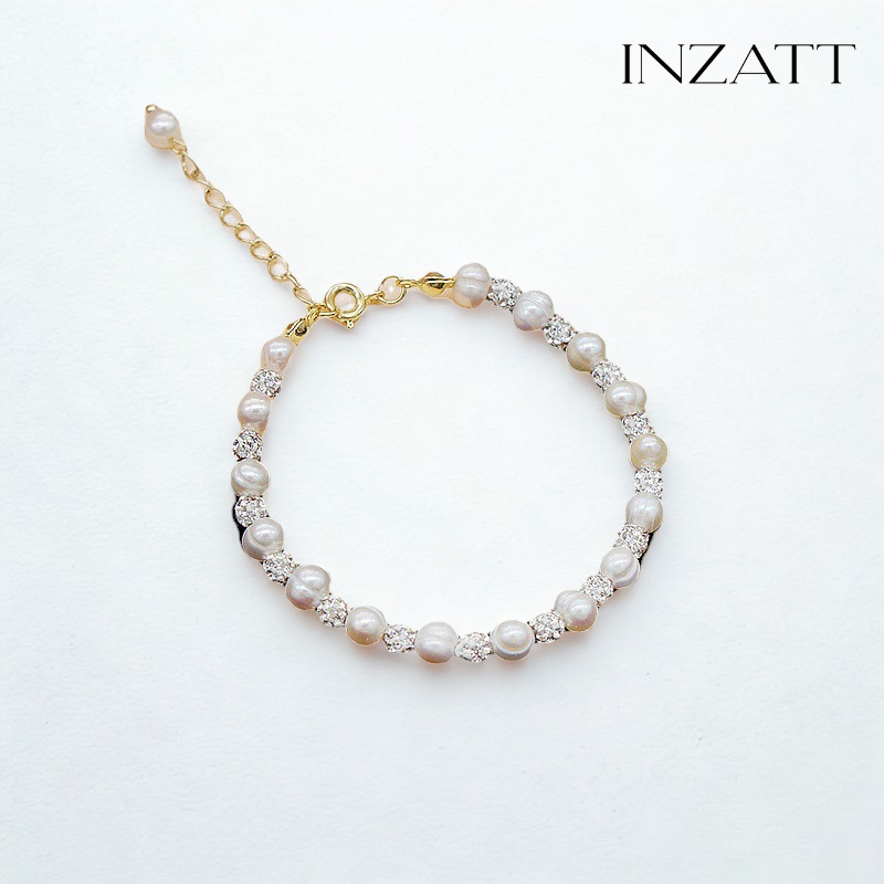 Lustrous Pearl & Zircon Elegance Bracelet