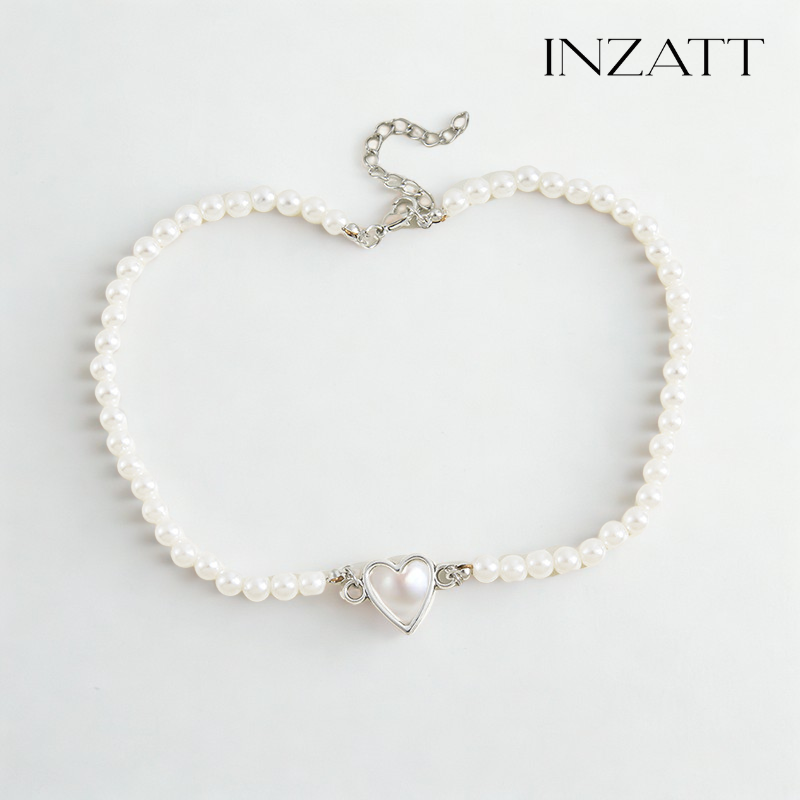 Golden Heart Pearl Necklace