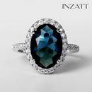 Golden Wave Enamel Ring