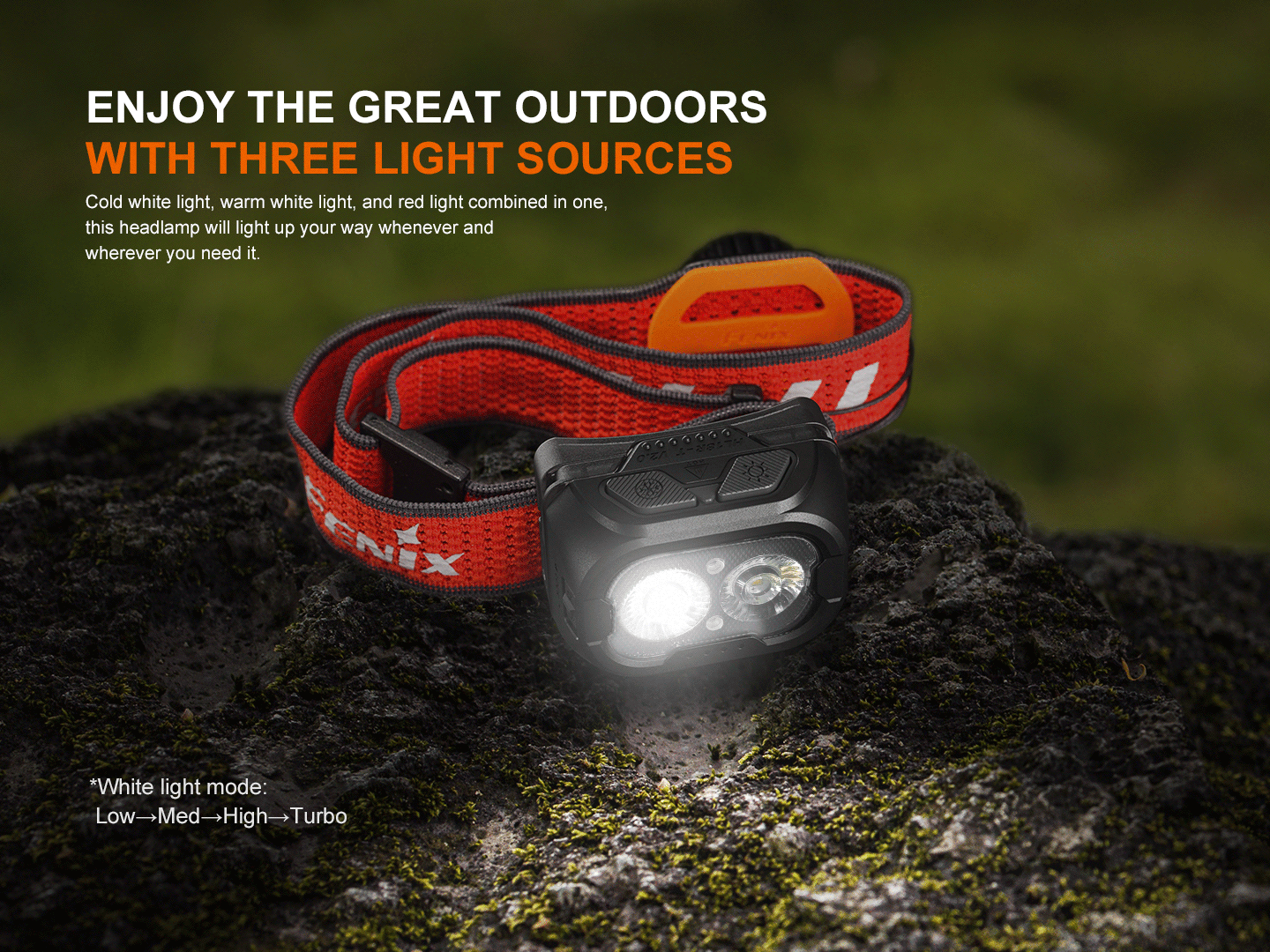 INZATT  HL18R-T V2 Lightweight Trail Running Headlamp -- OPEN BOX