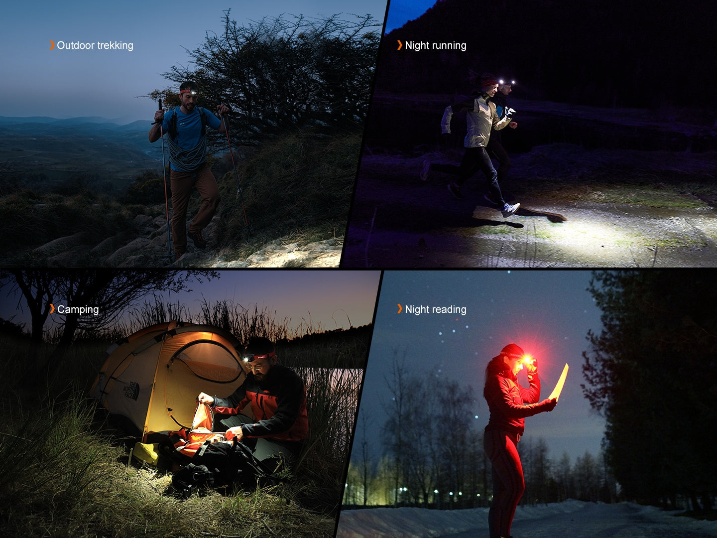 INZATT  HL18R-T V2 Lightweight Trail Running Headlamp -- OPEN BOX