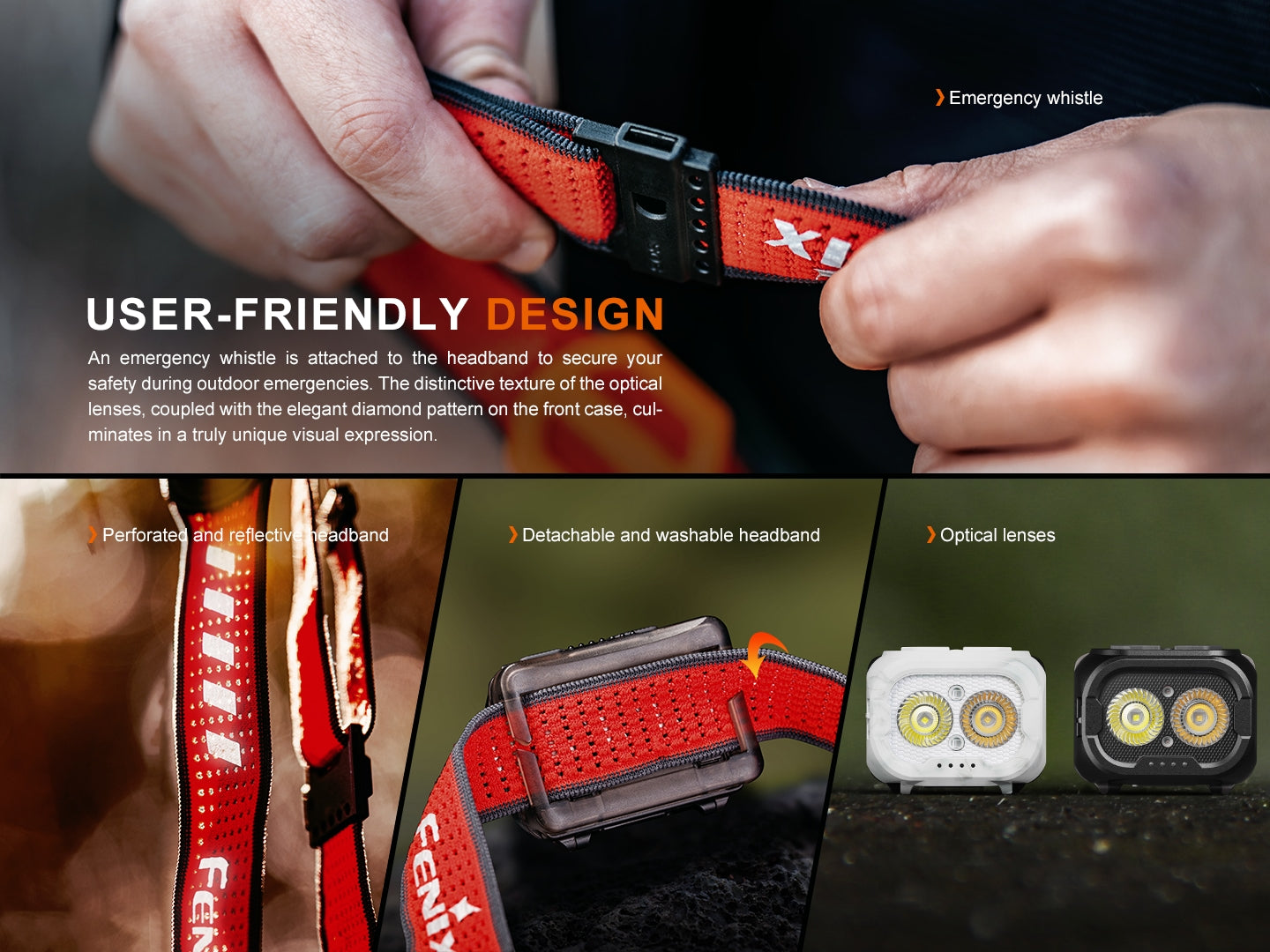 INZATT  HL18R-T V2 Lightweight Trail Running Headlamp -- OPEN BOX