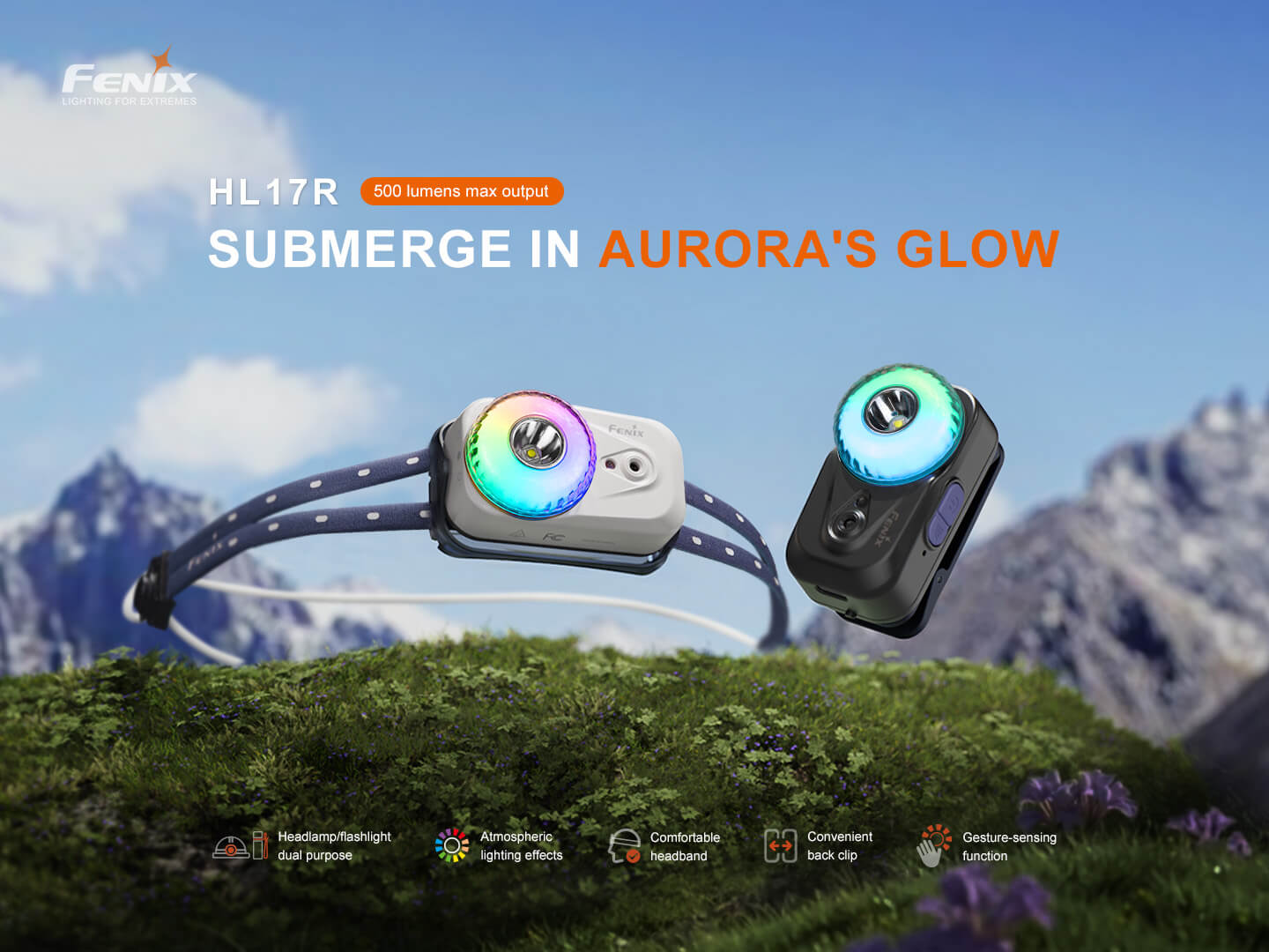 HL17R Multicolor 2-in-1 Headlamp