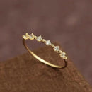 Delicate Diamond Arc Ring