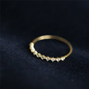 Delicate Diamond Arc Ring