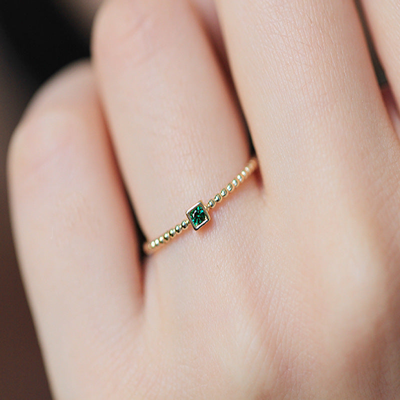 Emerald Duo Ring Set