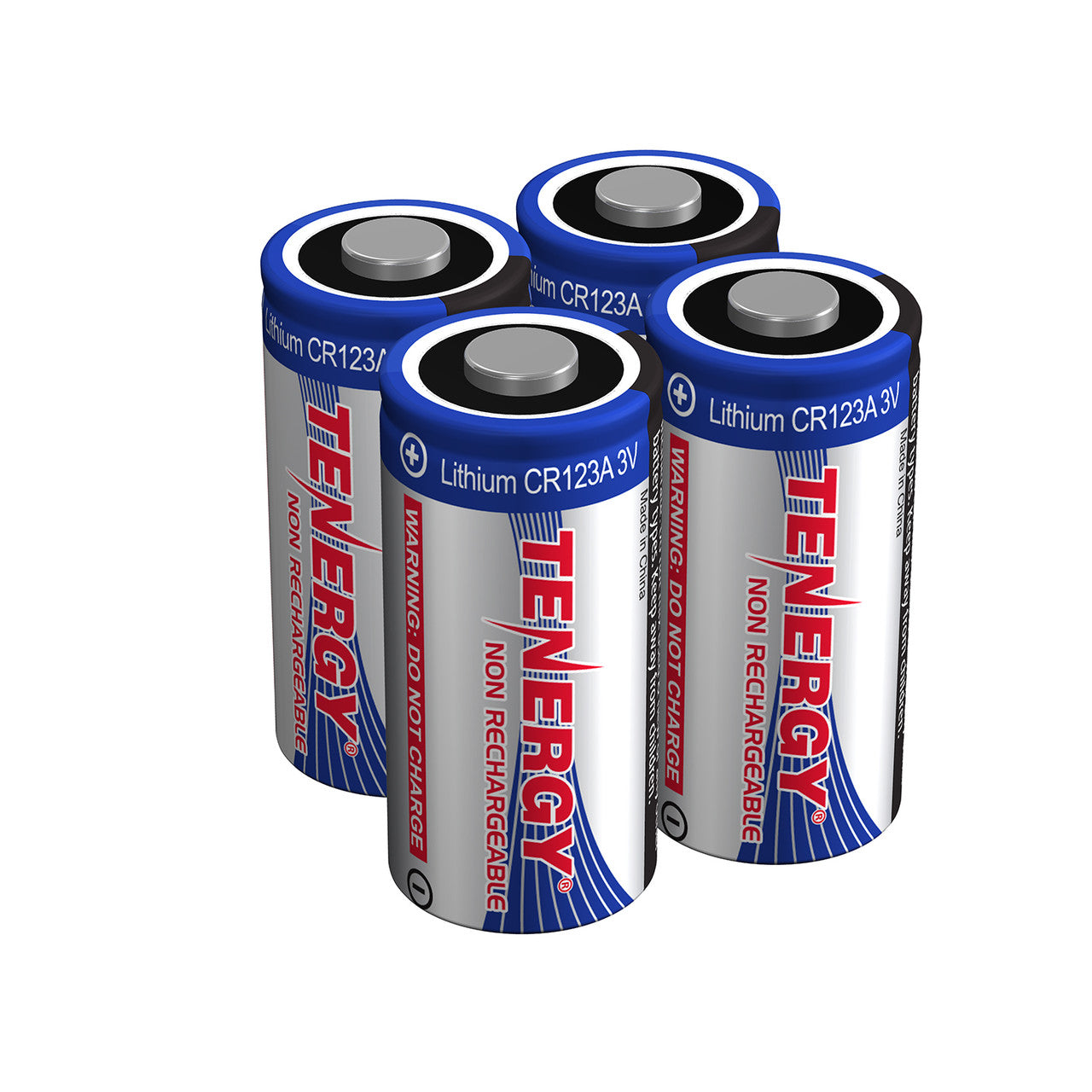 Tenergy Propel CR123A 3v Lithium Battery - 4 Pack
