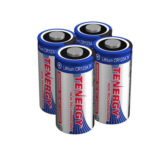 Tenergy Propel CR123A 3v Lithium Battery - 4 Pack